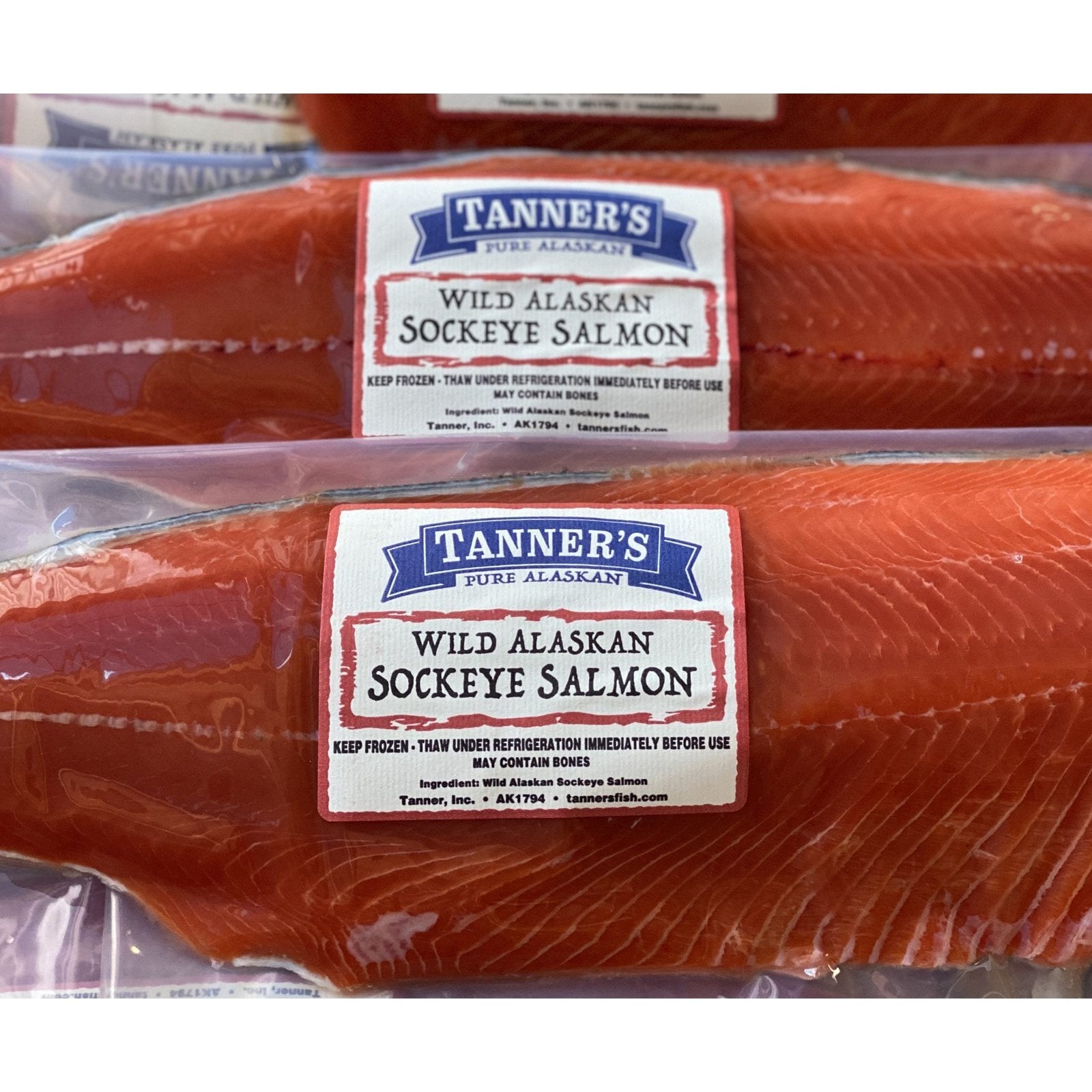 Whole Sockeye Salmon Fillets