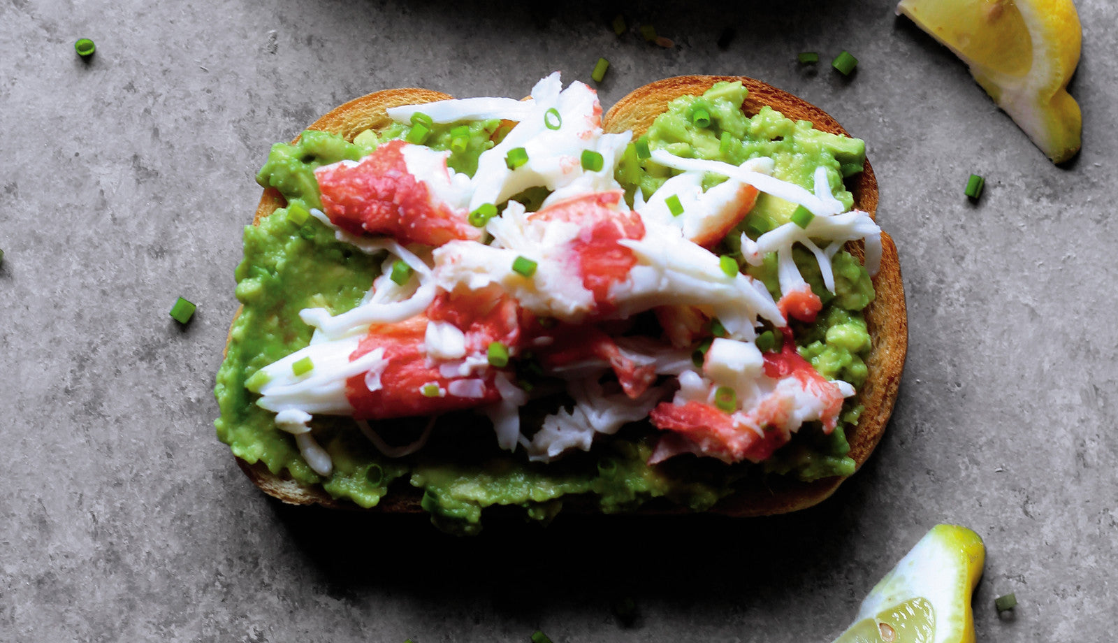 KING CRAB AVOCADO TOAST (ALASKA FROM SCRATCH)