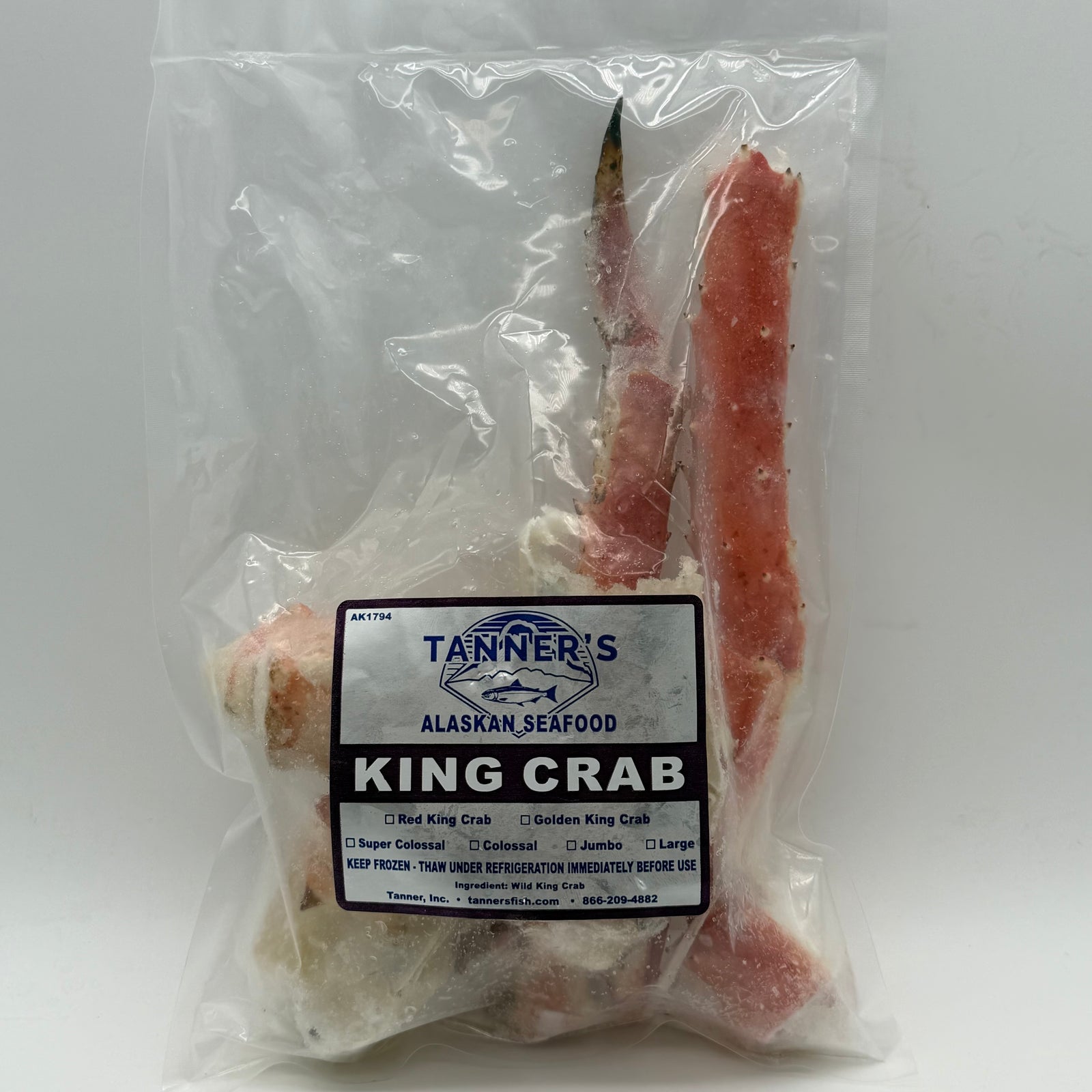 Giant Alaskan King Crab Broken Pieces (Knuckles, Claws, Legs)