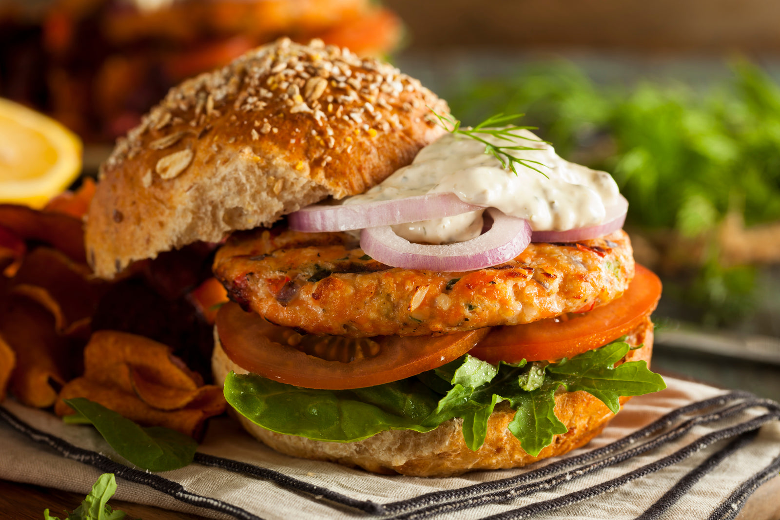 Alaskan Salmon Burger