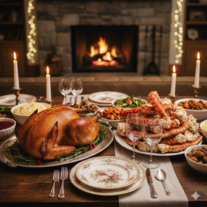 Smoked Turkey and 10# Dungeness Crab Sections