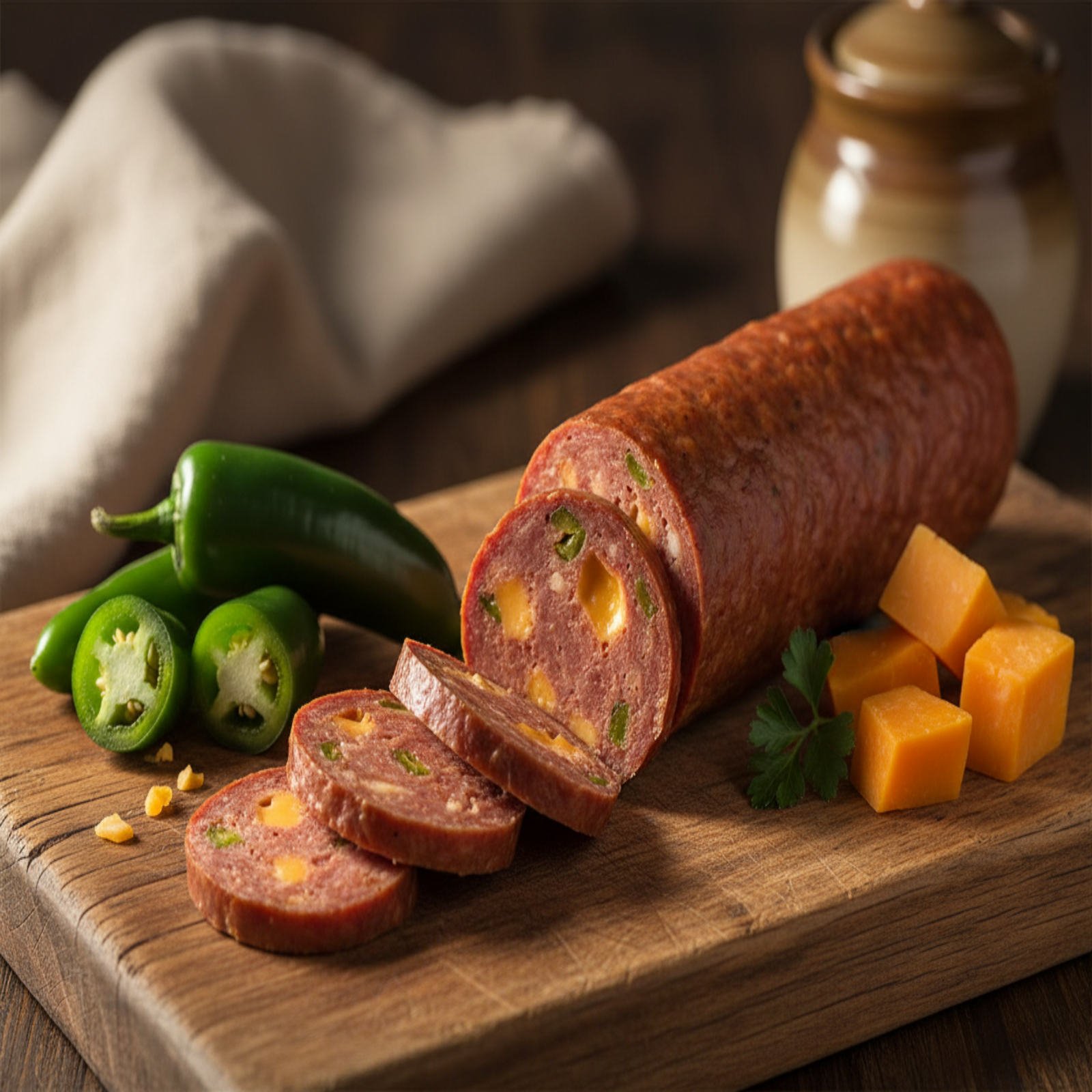 Jalapeño Cheddar Summer Sausage