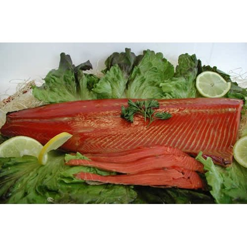Alaskan Smoked Sockeye Salmon Whole Fillet