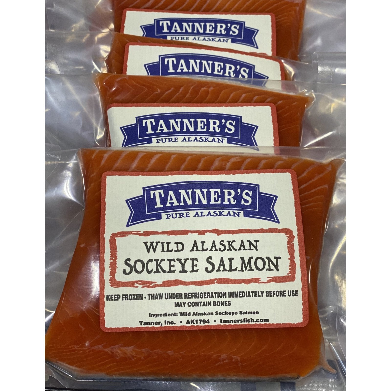 Alaskan Sockeye Salmon by the pound - Tanner's Alaskan Seafood