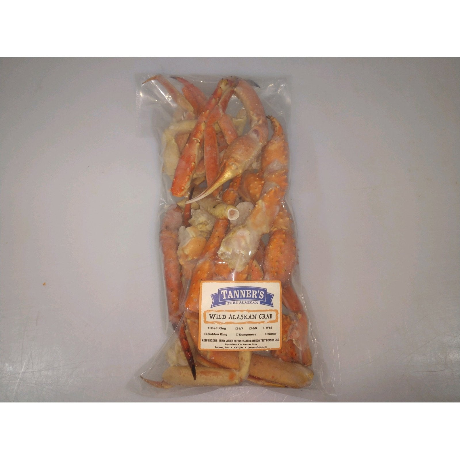 Snow Dungeness Golden King Crab Pieces Broken Tanner's Alaskan Seafood